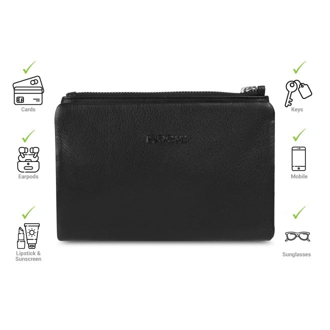 Mochi Women Black Womens Wallets Zip Around (SKU: 70-21-11-10)