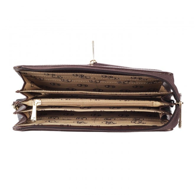 Mochi Women Brown Wallets Zip Around (SKU: 70-3598-12-10)