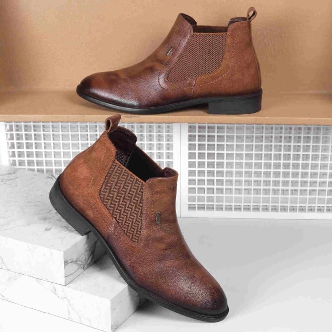 Mochi Men Tan Casual Boots (SKU: 71-101-23-44)