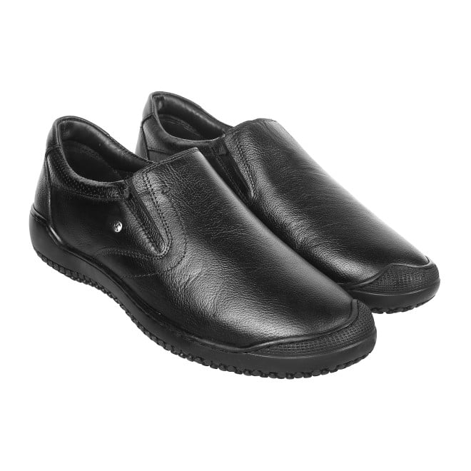 Mochi Men Black Casual Moccasins