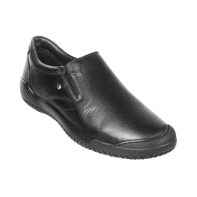 Mochi Men Black Casual Moccasins