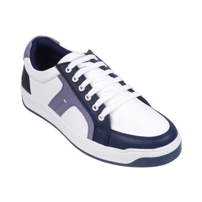 Mochi Men White Blue Casual Sneakers