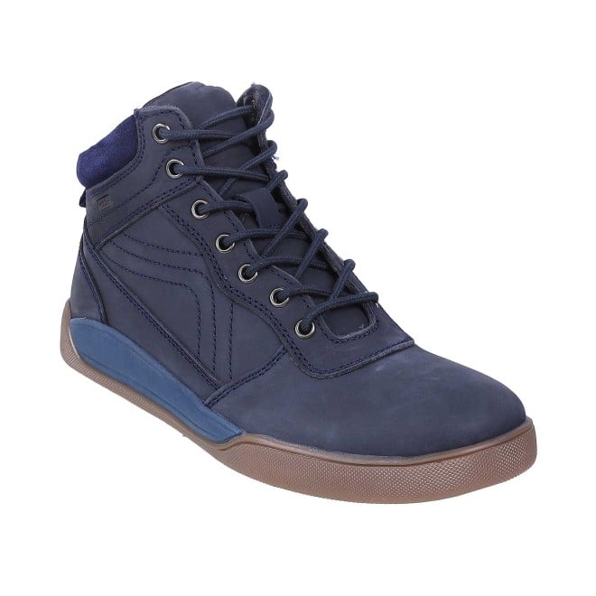 Genx Men Navy-Blue Casual Boots