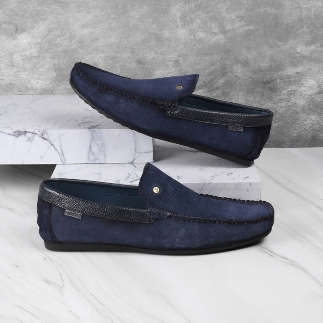 Mochi Men Blue-navy Casual Slip-Ons