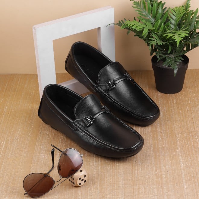 Genx Men Black Casual Loafers