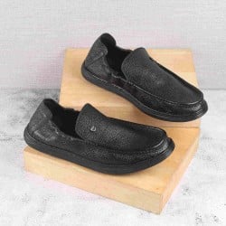 Men Black Casual Slip-Ons