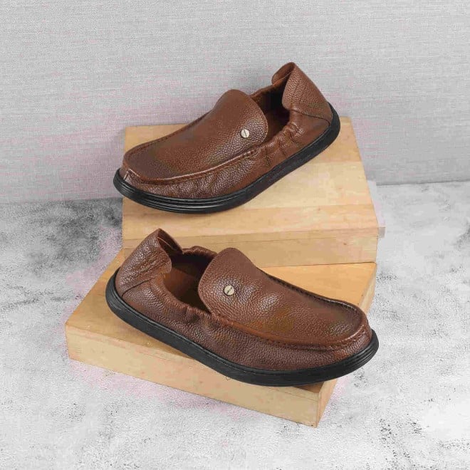 Mochi Men Tan Casual Slip-Ons