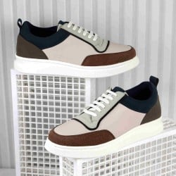 Men Beige Casual Sneakers