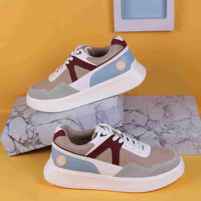 Mochi Men Beige Casual Sneakers (SKU: 71-227-20-42)