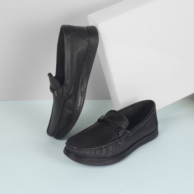 Genx Men Black Casual Loafers