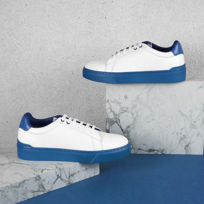 Mochi Men White-Blue Casual Sneakers