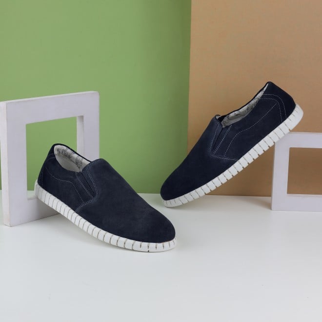 Genx Men Navy-Blue Casual Loafers