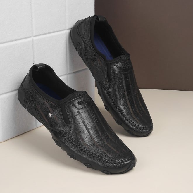 Genx Men Black Casual Loafers