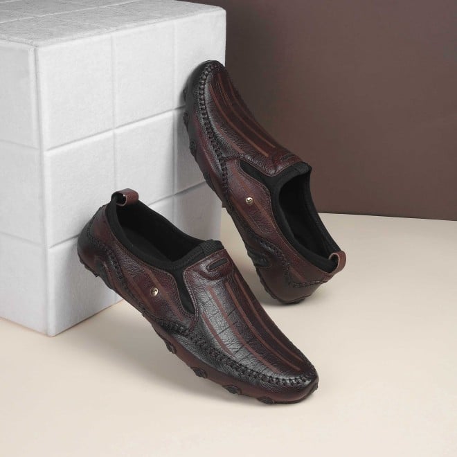 Genx Men Brown Casual Loafers