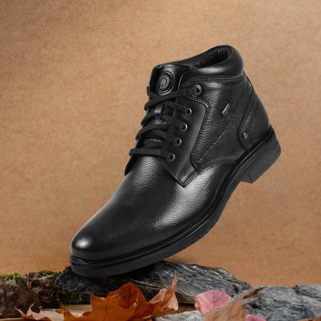 Mochi Men Black Casual Boots