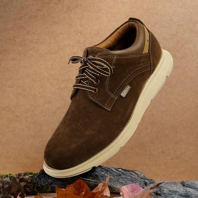 Mochi Men Brown Casual Lace Up