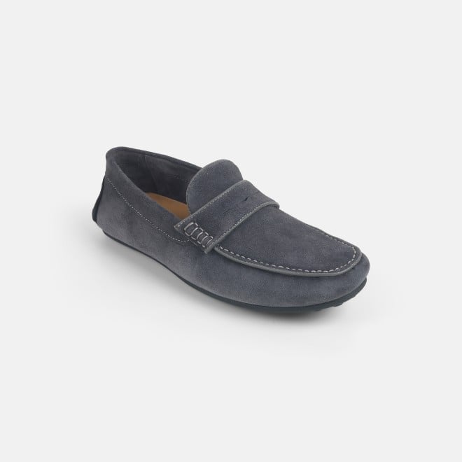 Mochi Men Grey Casual Loafers