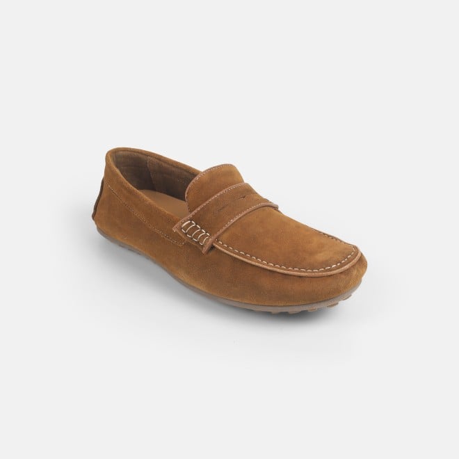Mochi Men Tan Casual Loafers