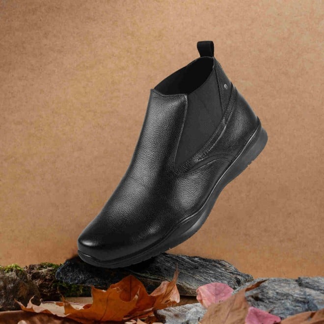 Mochi Men Black Casual Boots