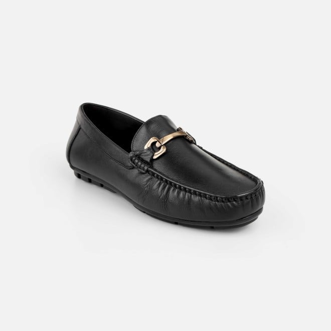 Mochi Men Black Casual Loafers