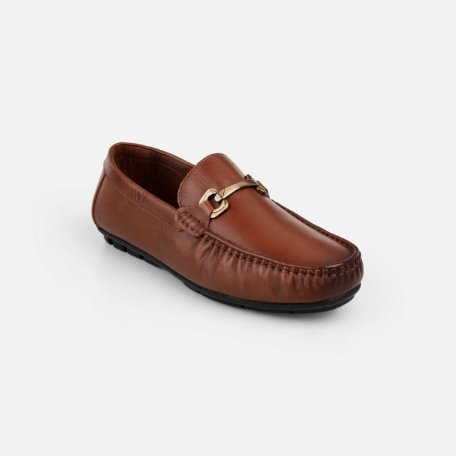 Mochi Men Tan Casual Loafers