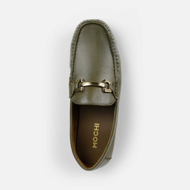 Mochi Men Olive Casual Loafers (SKU: 71-391-49-40)