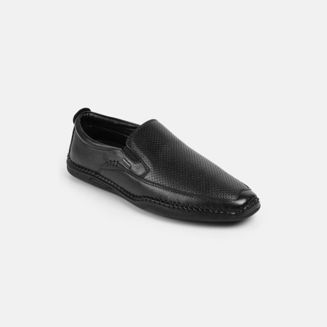 Mochi Men Black Casual Loafers