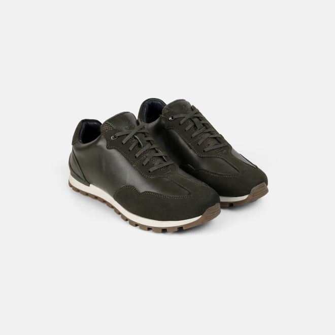 Mochi Men Green Casual Lace Up (SKU: 71-408-21-41)