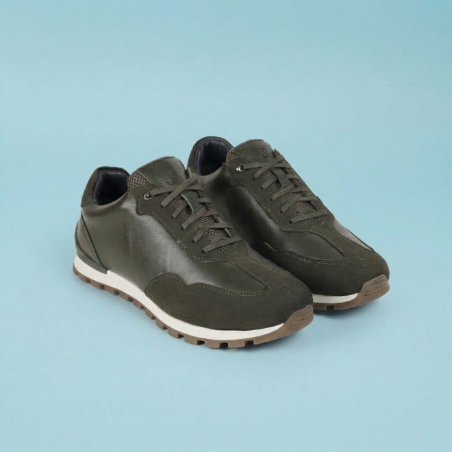 Mochi Men Green Casual Lace Up (SKU: 71-408-21-41)