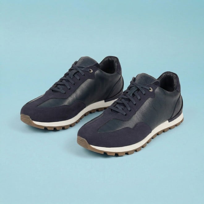 Mochi Men Blue Casual Lace Up