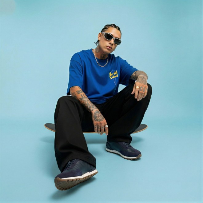 Mochi Men Blue Casual Lace Up (SKU: 71-408-45-40)