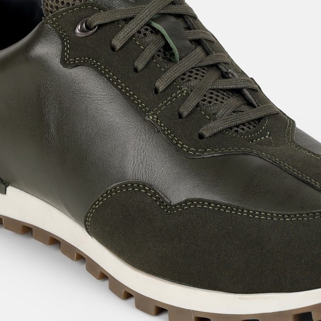 Mochi Men Green Casual Lace Up (SKU: 71-408-21-41)