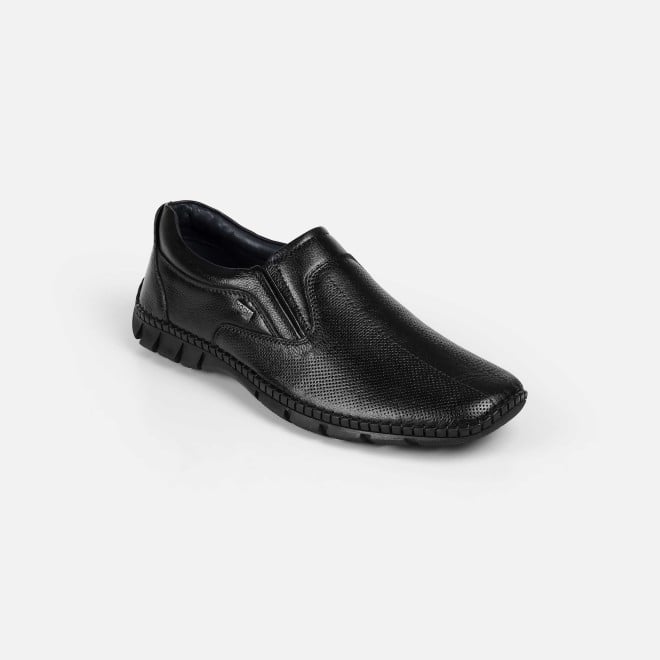 Mochi Men Black Casual Moccasin