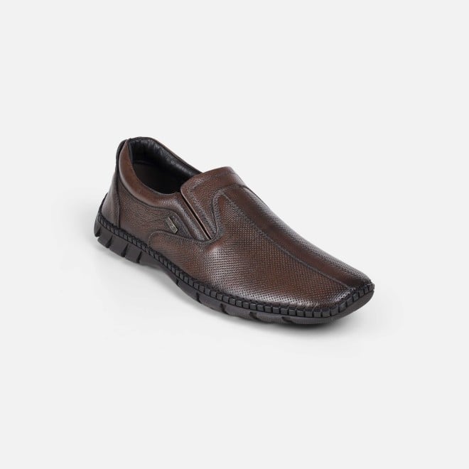 Mochi Men Brown Casual Moccasin