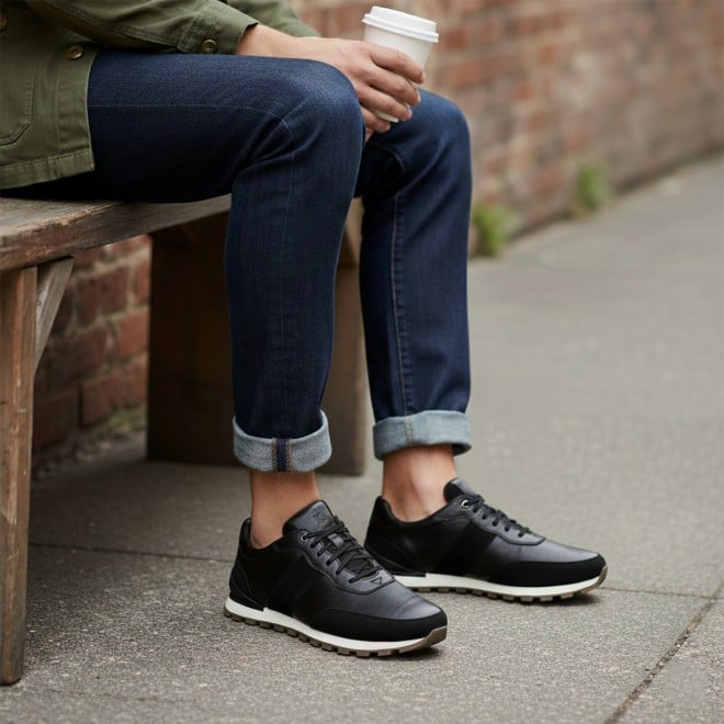 Mochi Men Black Casual Lace Up (SKU: 71-414-11-40)