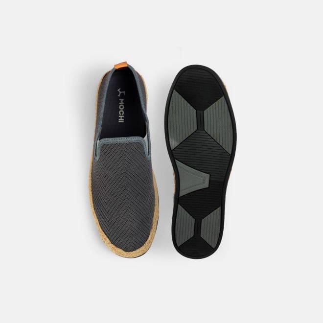 Mochi Men Grey Casual Moccasin (SKU: 71-431-14-41)