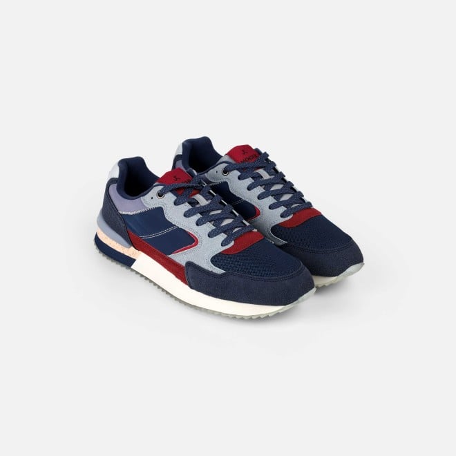 Mochi Men Blue Sports Walking Shoes (SKU: 71-433-45-41)