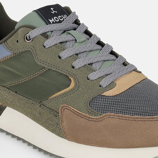 Mochi Men Green Sports Walking Shoes (SKU: 71-433-21-41)