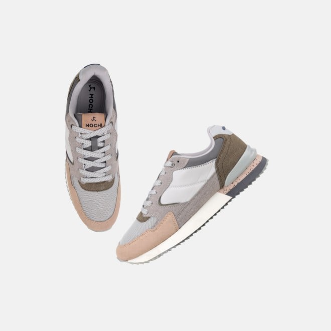 Mochi Men Beige Sports Walking Shoes (SKU: 71-433-20-40)