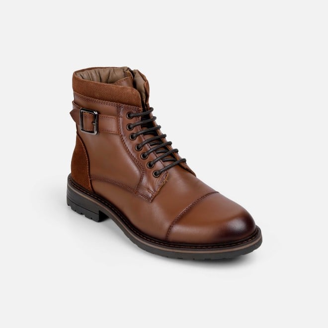 Mochi Men Tan Casual Boots