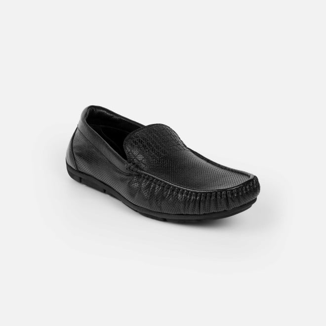 Mochi Men Black Casual Loafers