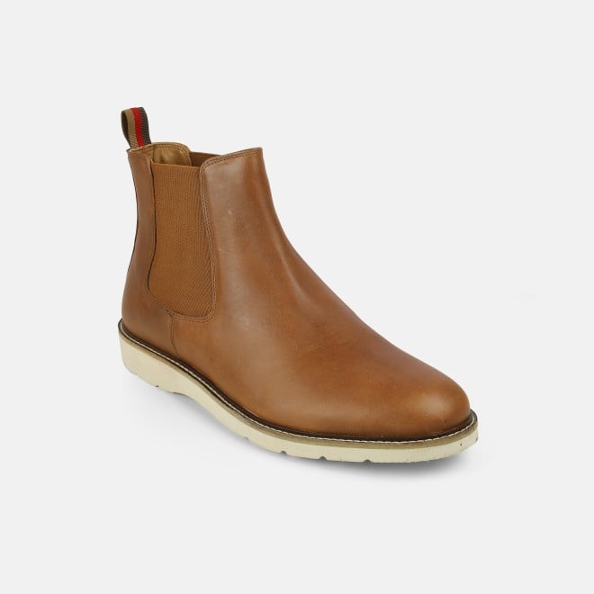 Mochi Men Tan Casual Boots