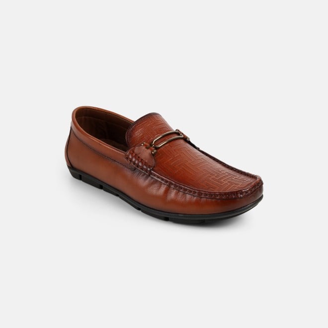 Mochi Men Tan Casual Loafers