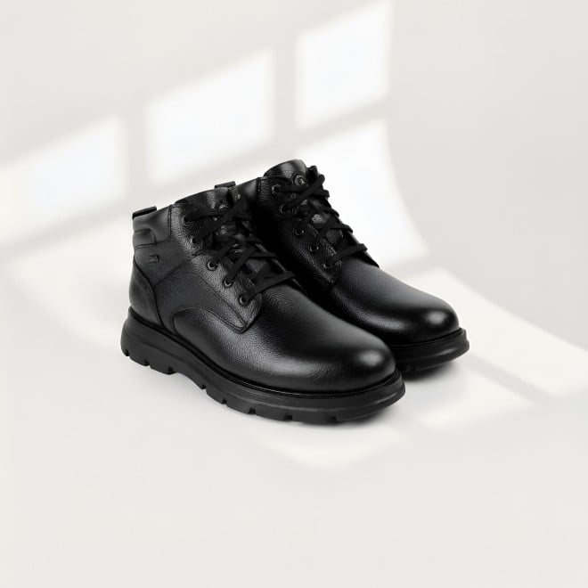 Mochi Men Black Casual Boots