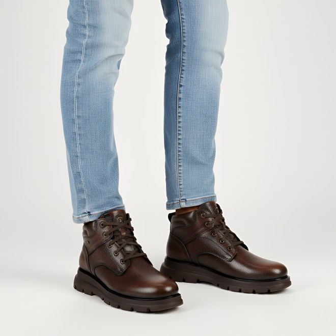 Mochi Men Brown Casual Boots (SKU: 71-476-12-40)