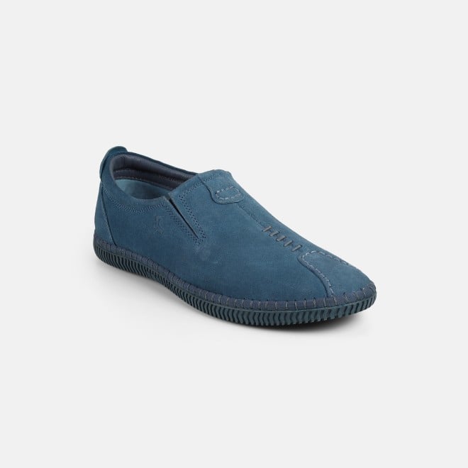 Mochi Men Blue Casual Moccasin