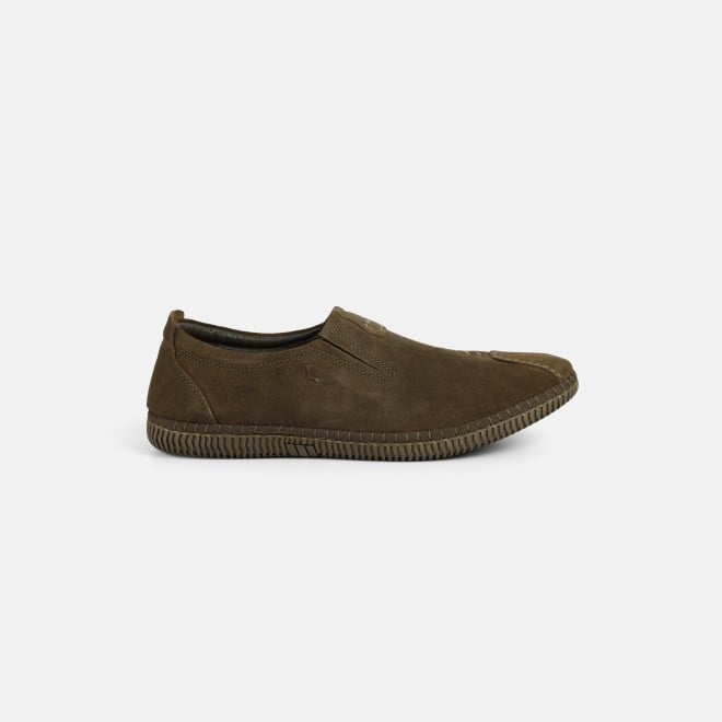 Mochi Men Olive Casual Moccasin (SKU: 71-483-49-40)