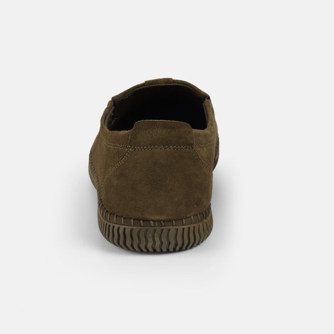 Mochi Men Olive Casual Moccasin (SKU: 71-483-49-40)
