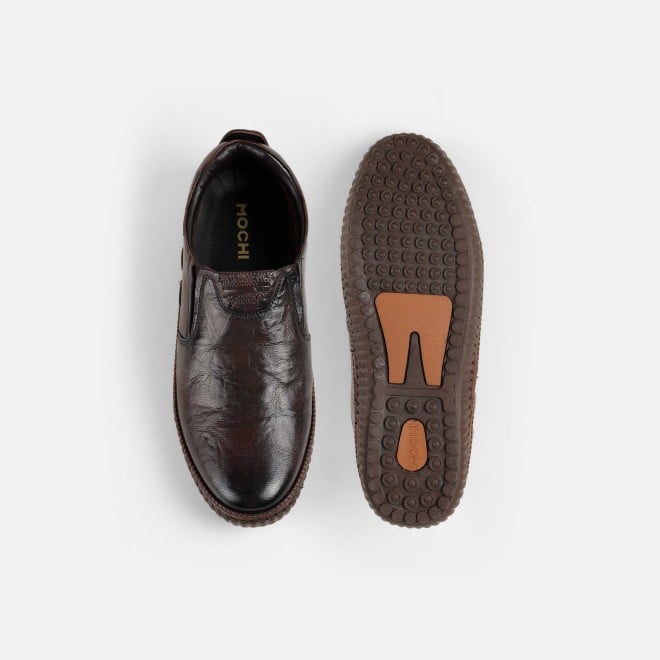 Mochi Men Brown Casual Moccasin (SKU: 71-490-12-40)