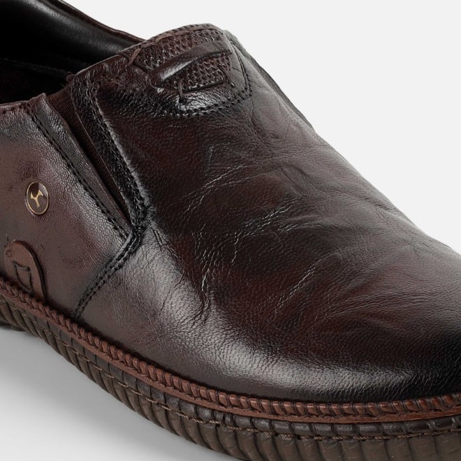 Mochi Men Brown Casual Moccasin (SKU: 71-490-12-40)